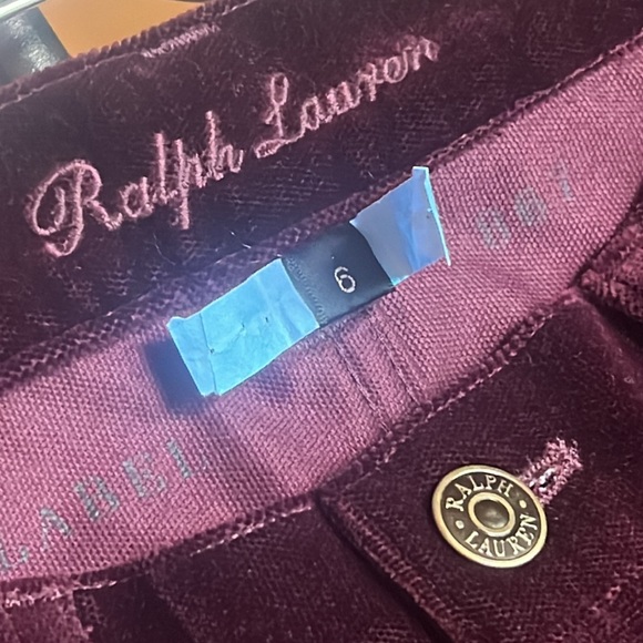 RALPH LAUREN Hampton Red Velvet Pants - Picture 6 of 16